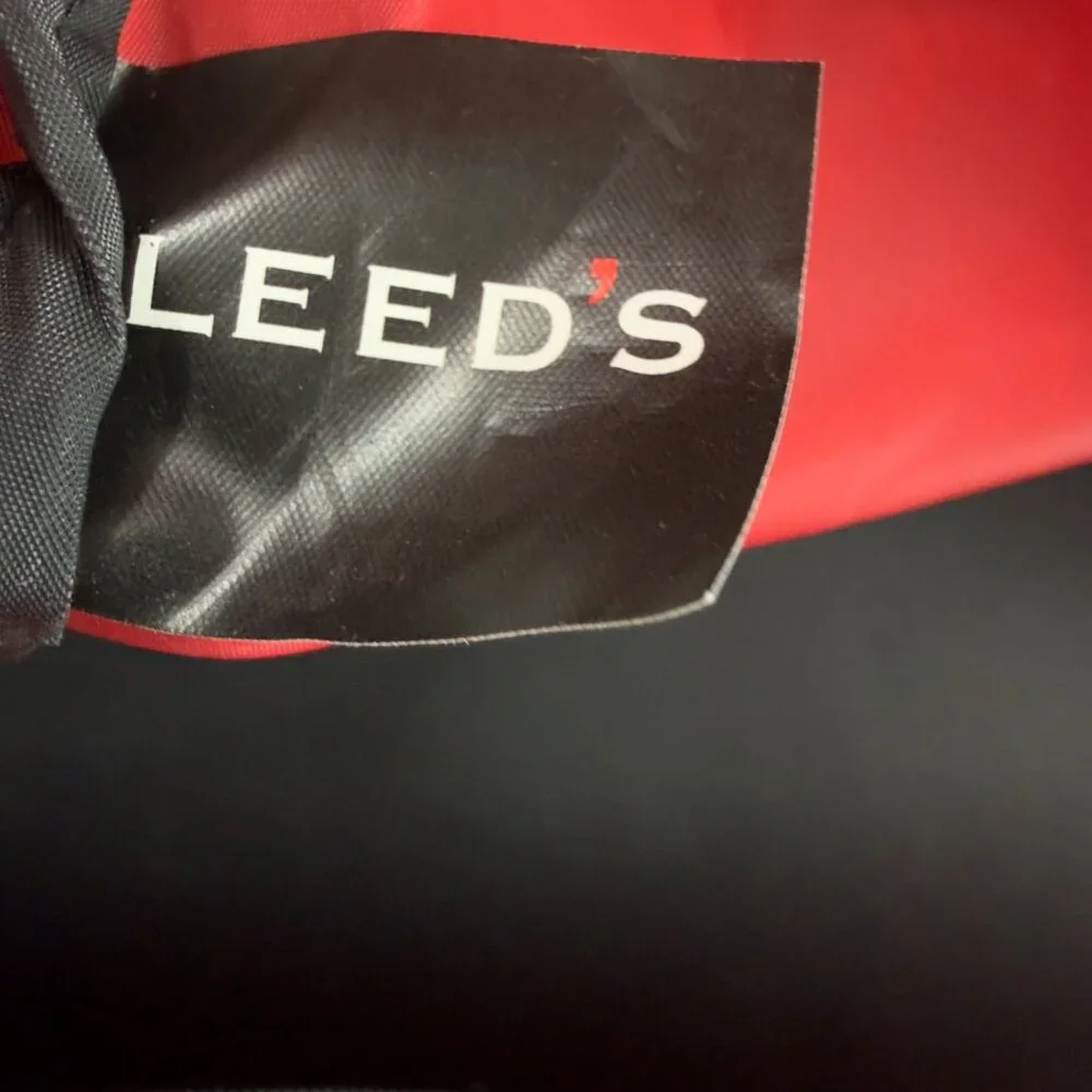 Vintage 90s Leeds Duffel Bag Campbell Soup Company Red Black Gym Travel